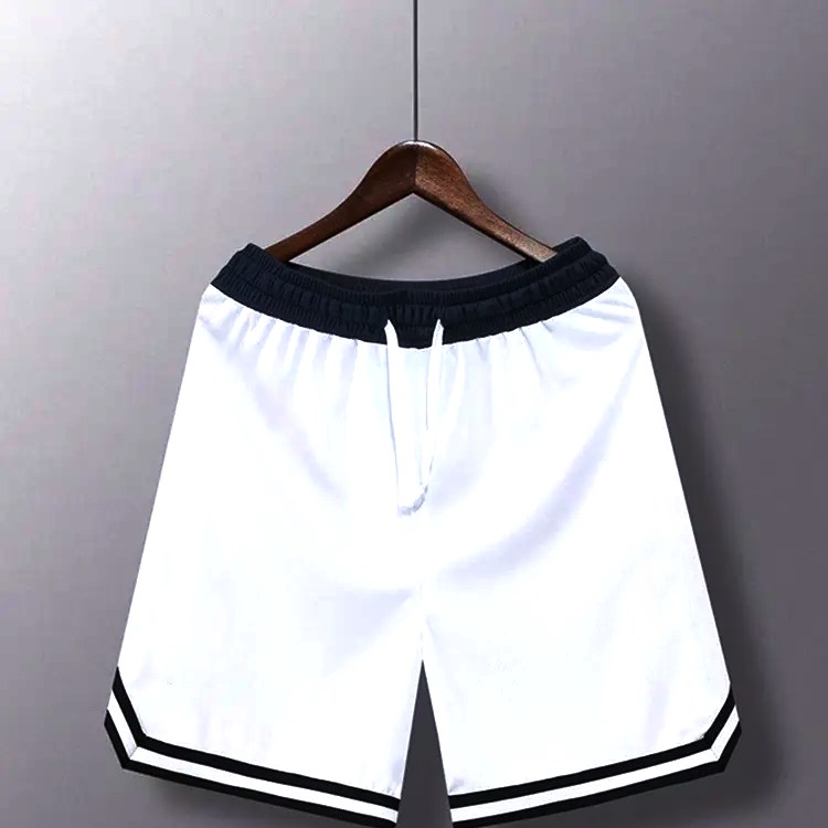 National Apparels High Quality Custom Made Basketball Shorts For Mens Cropped Fit Polyester Plain Sublimation Shorts For Mens